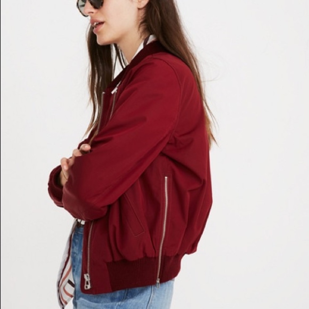 Madewell Side-Zip Bomber Jacket - Picture 6 of 6